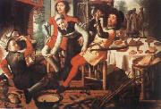 Pieter Aertsen Peasants by the Hearth USA oil painting artist
